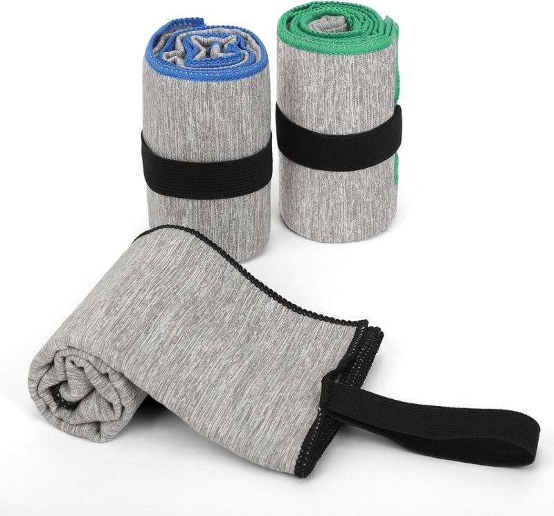 NUOYEE 3 Pack Microfiber Gym Towel Fast Drying Men Women Workout Gear for Body Sweat Sports Exercise Fitness Tennis Running Riding Hiking Camping Yoga Jogging Fishing Working Out Towel - Image 1